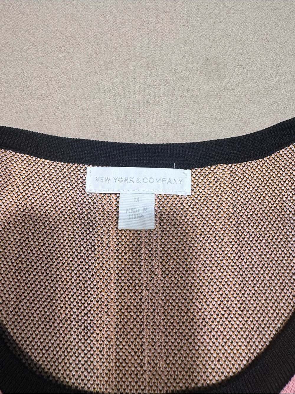New York and Company Striped Multicolor Sleeveless Bodycon Midi Dress - Picture 8 of 8